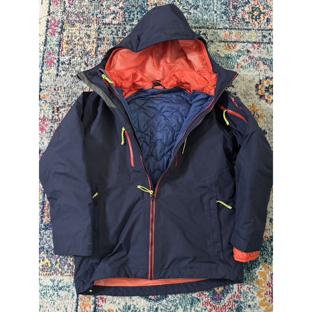 L.L.Bean Kids' Pathfinder Waterproof 3-in-1 Jacket in Navy Night Size L 14/16